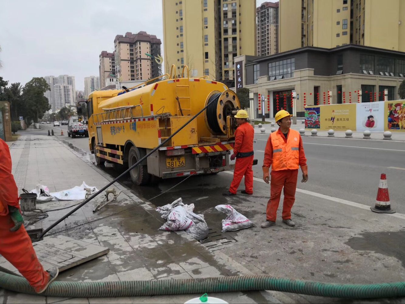 黔南排污管道清淤-管道清洗